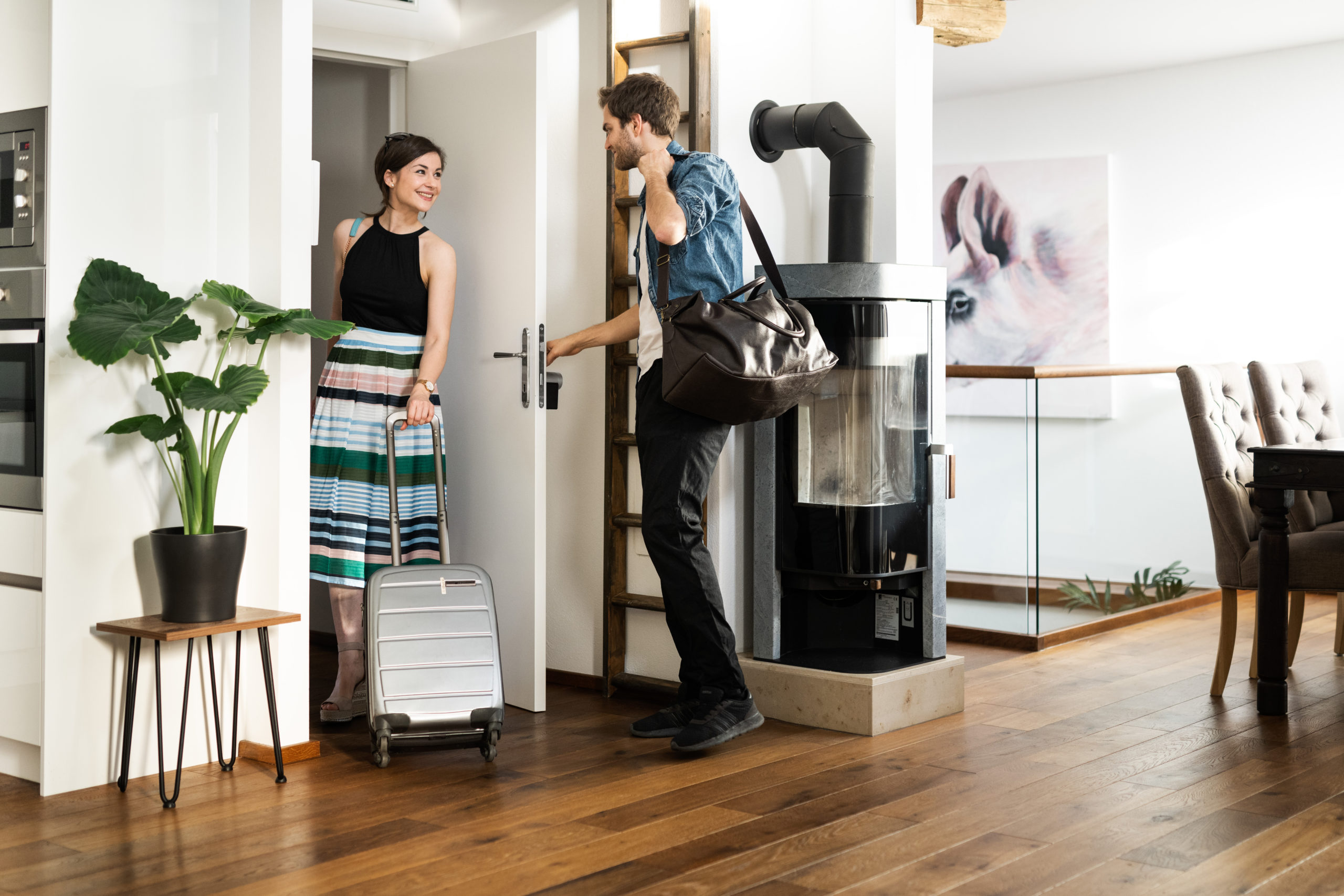 Airbnb Gäste beim Checkout nutzen Smart Lock von Nuki